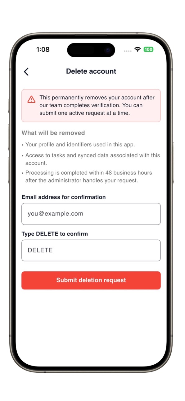 iPhone screenshot