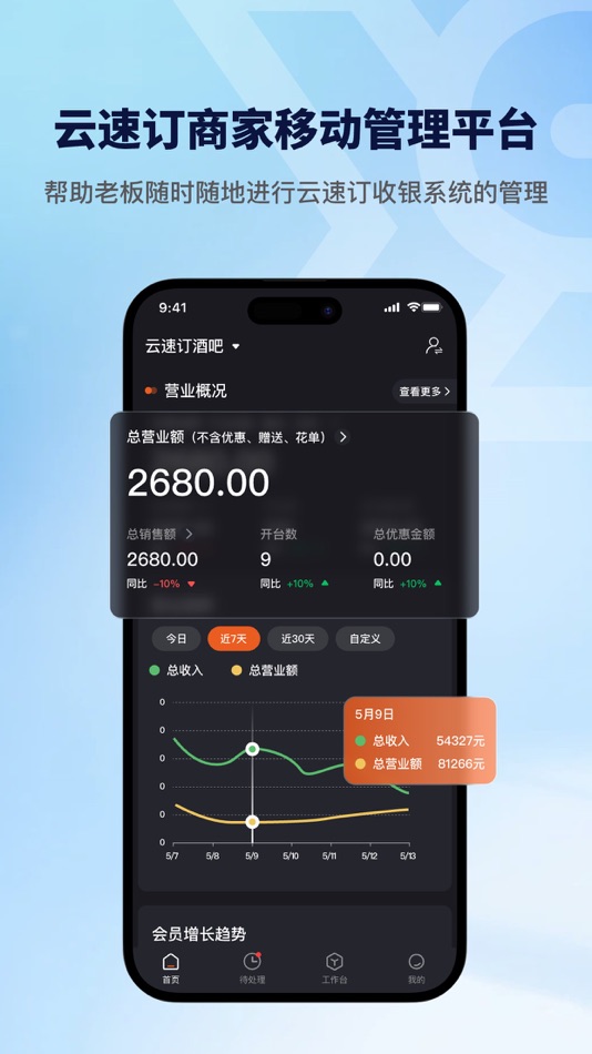 #1. 云速订老板端 (iOS) โดย: Xiamen Yunhuizong Network Technology Co., Ltd.