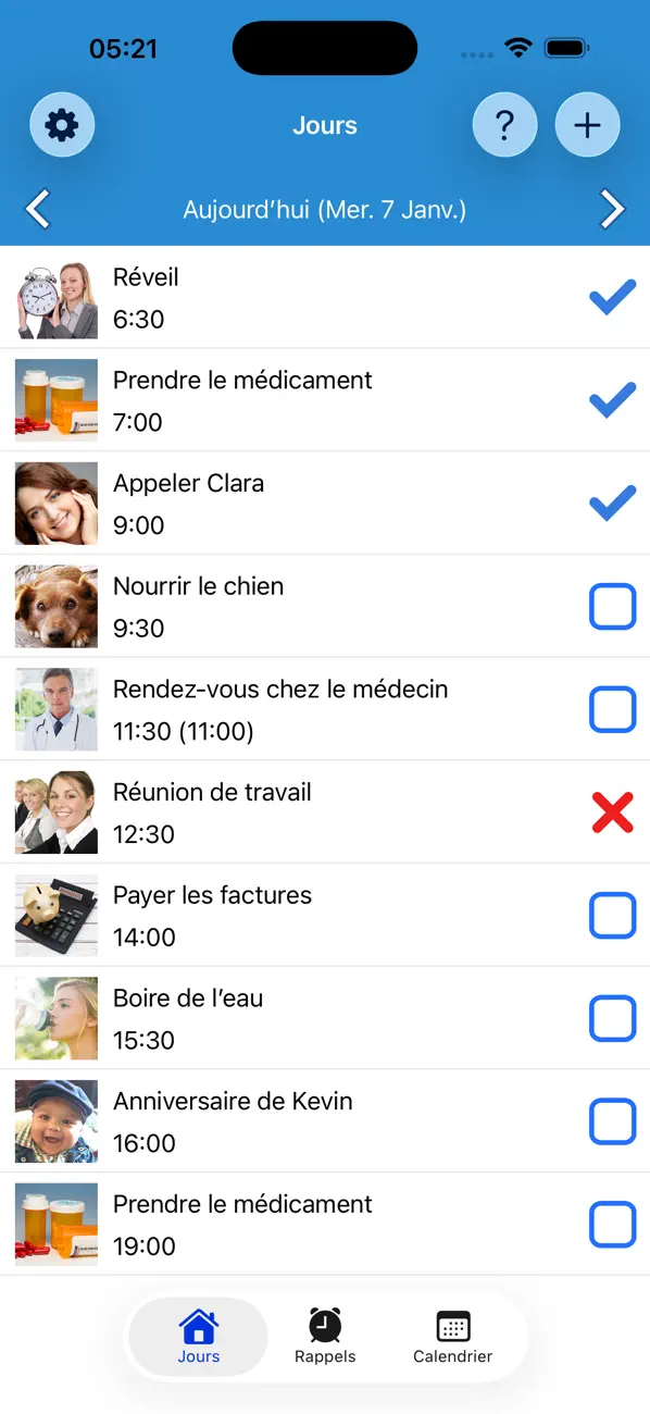 Screenshot #1 pour Rappel, Alarme et Calendrier