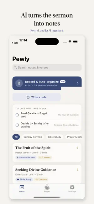 Sermon Notes: Pewly screenshot 2