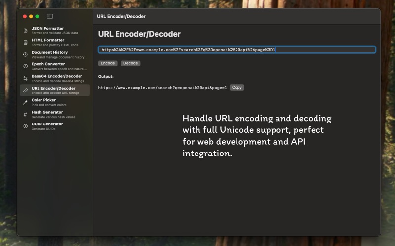 App screenshot