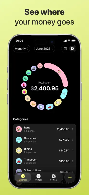 Budget Planner: DaTrack screenshot 1 of 10