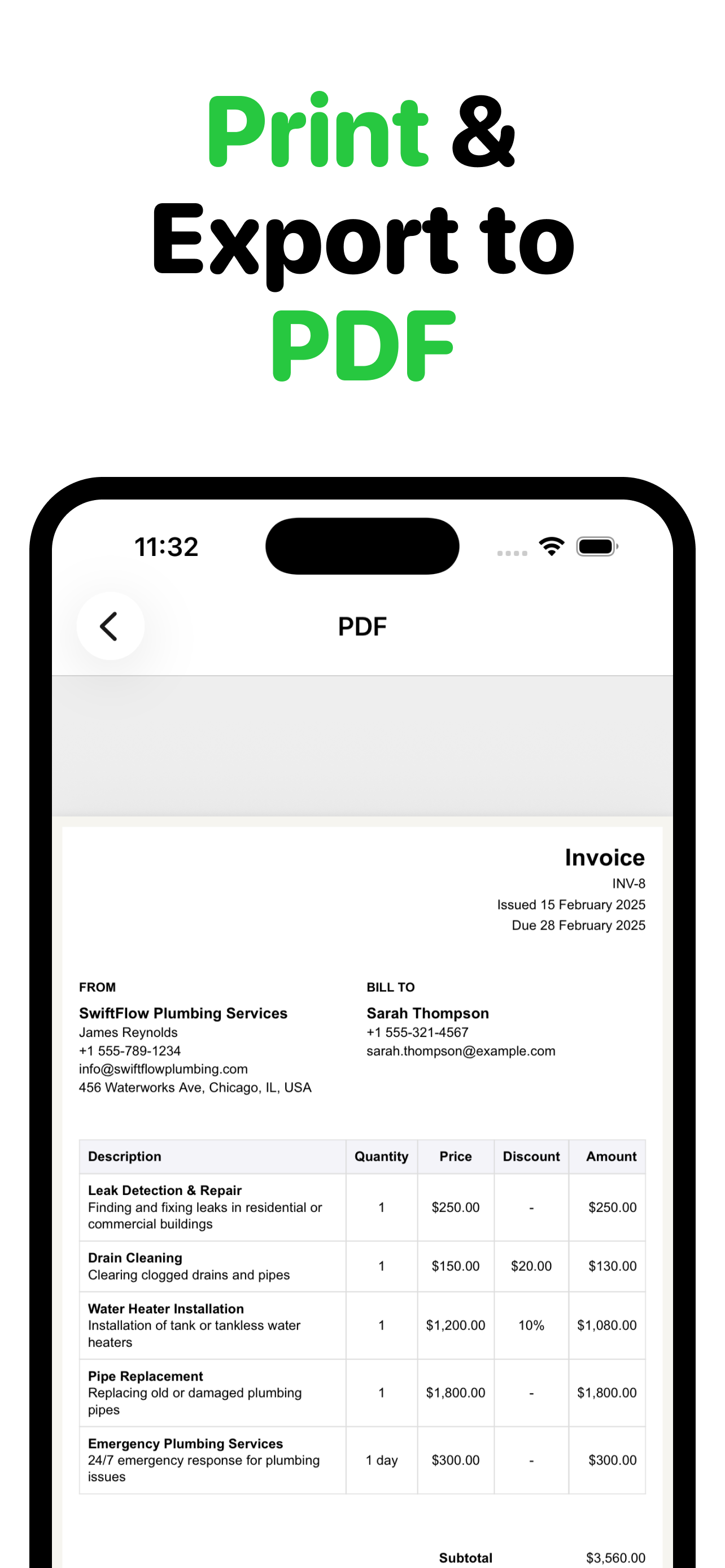 Easy Invoice Maker • Estimate