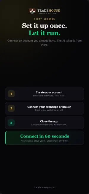 TradeHouse: Handsfree Trading screenshot 1