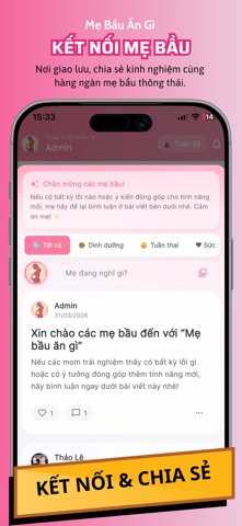 Mẹ Bầu Ăn Gì: Cẩm Nang Thai Kỳ screenshot
