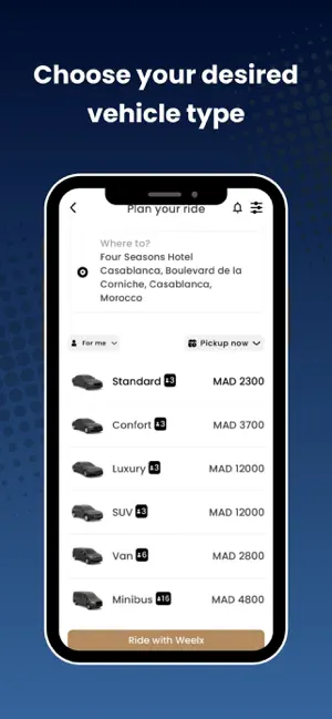 Weelx – Book Premium Rides screenshot 4