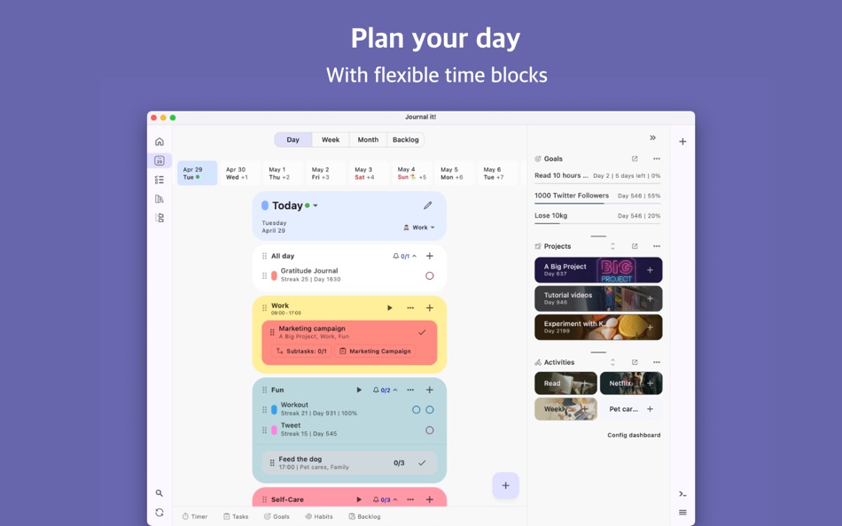 #2. Journal it! - Life Organizer (macOS) Podle: Doit Apps OU