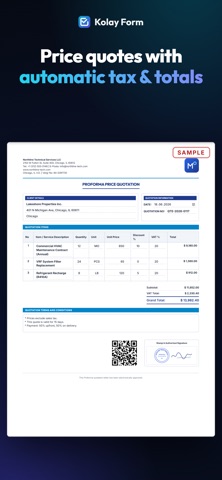 Kolay Form: Job Sheet & Quote Screenshot 6 of 8