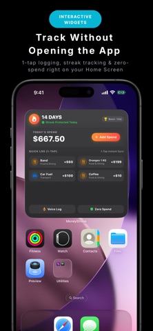 MoneyStreak: Fast Expense Log Screenshot 5 of 6