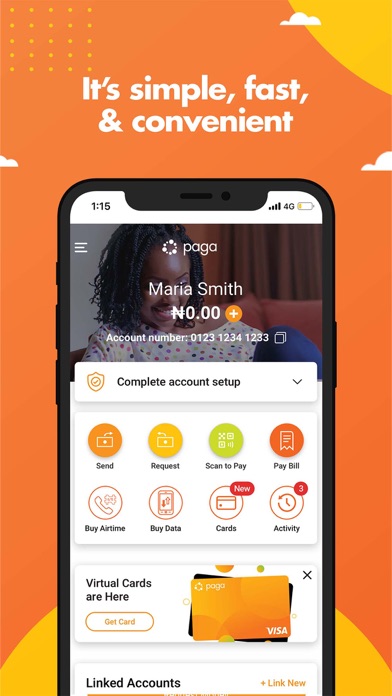 Screenshot 1 of Paga - Send, Pay, and Bank App