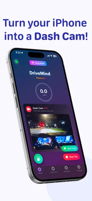 DriveMind: Dash Cam & Mileage screenshot 1
