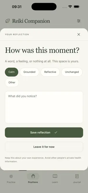Reiki Companion screenshot 1