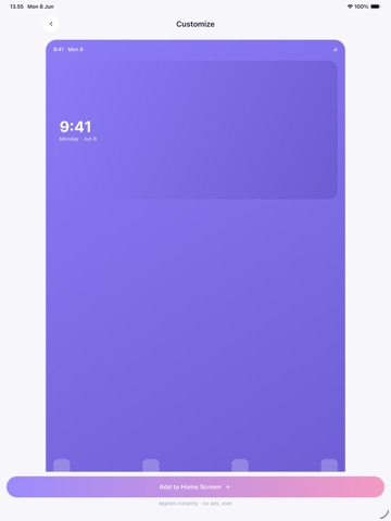Aura: Aesthetic Widget Maker iPad screenshot