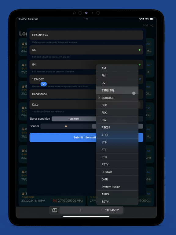 Screenshot #6 pour LogMaster Ham Radio