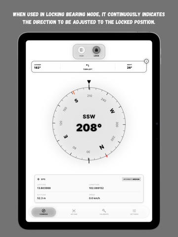 Smart Compass Pro iPad screenshot