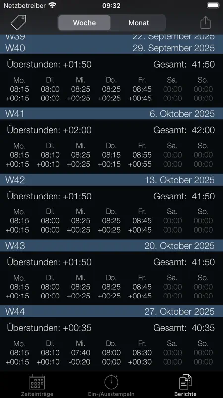 Wochen-Timer (Week Timer) screenshot 3 of 5