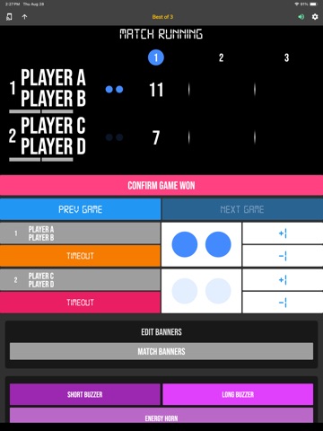 BT Pickleball Controller iPad screenshot