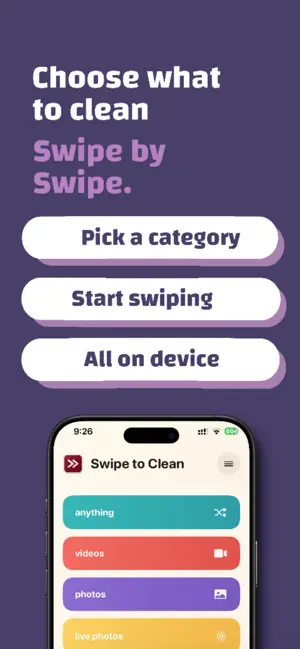 Swipe to Clean screenshot 1