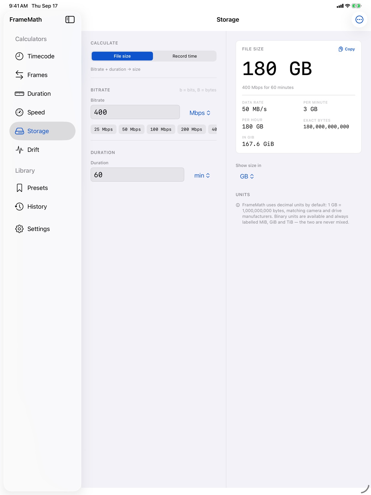 Screenshot 11 of FrameMath: Timecode Tools