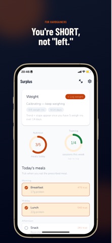 Surplus: Lean Bulk Coach Screenshot 2 of 4