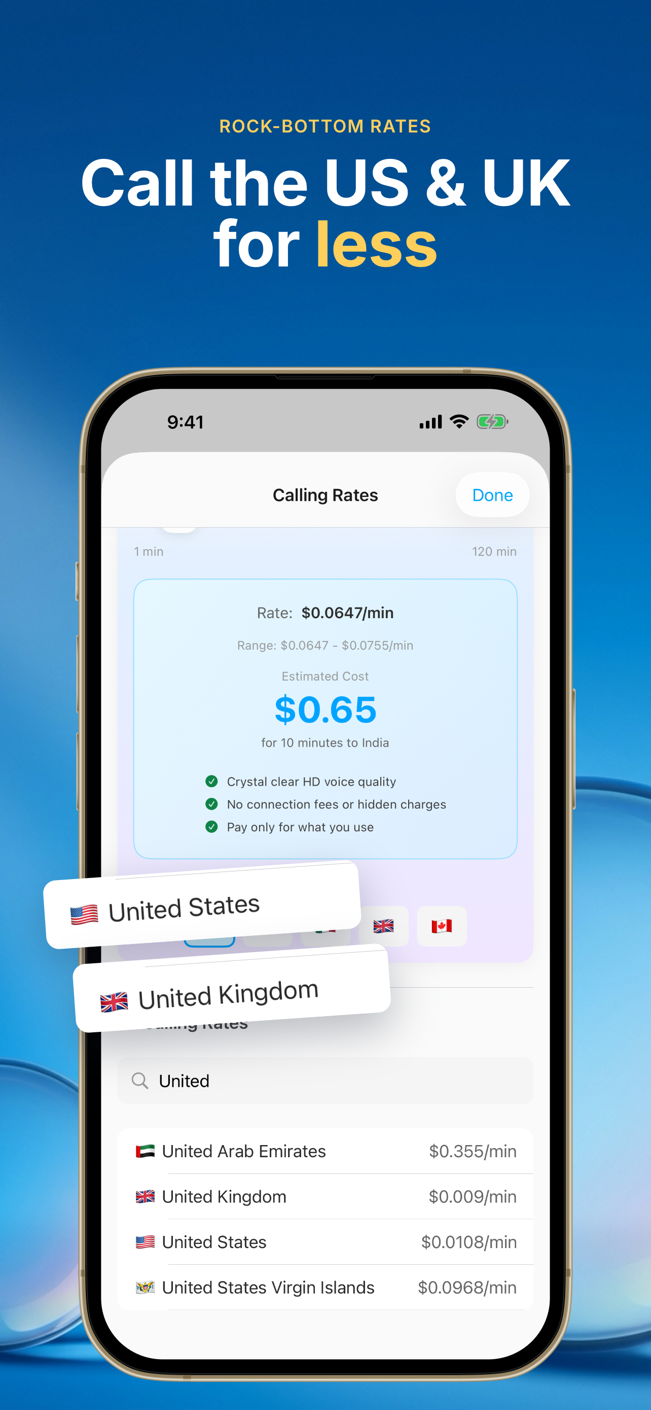 Cheap Calls: BubblyPhone screenshot 2