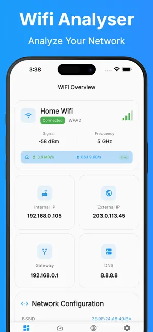 Wifi Analyser screenshot 1