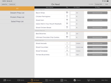 FusionPrep iPad screenshot