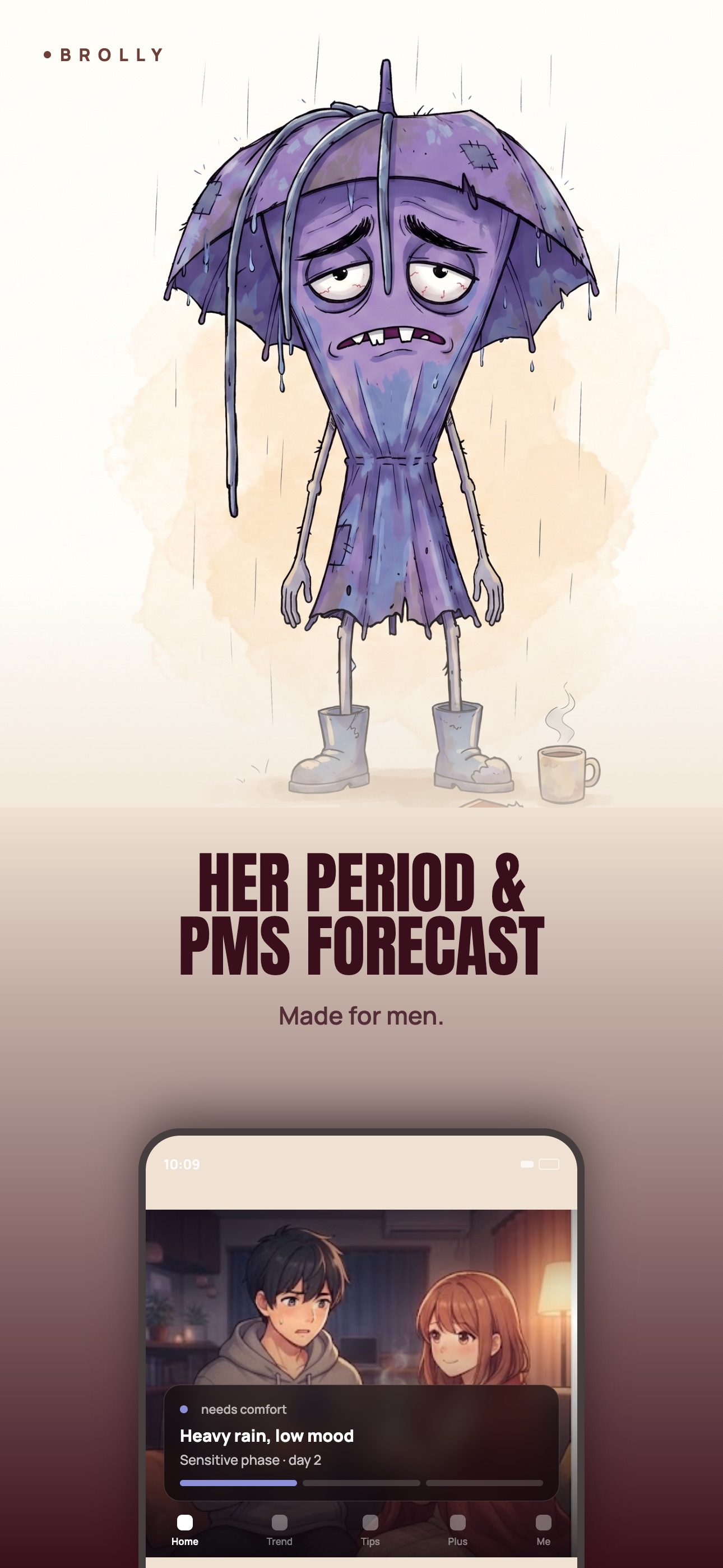 Screenshot 1 of Brolly: Her PMS Forecast