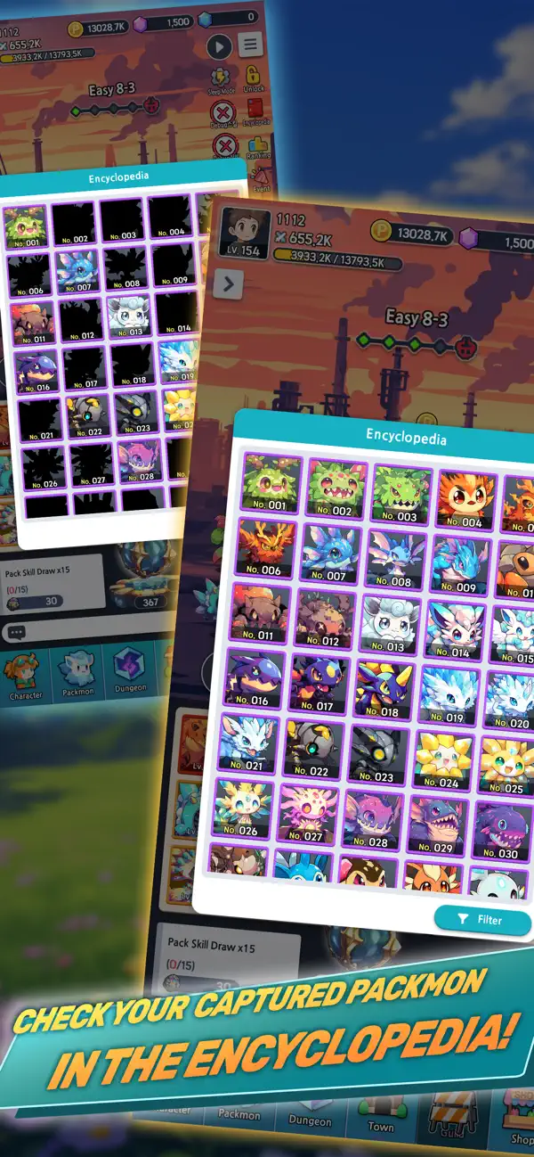 PackMon Idle:Trainer Simulator Hack screenshot 5 - game app interface