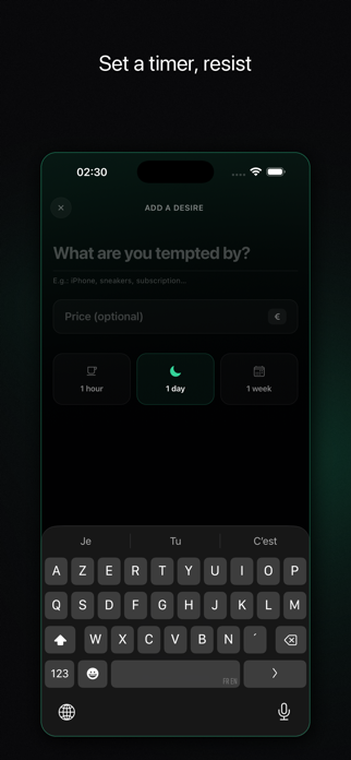 Holdin - Impulse Buy Timer Screenshot 5 of 6