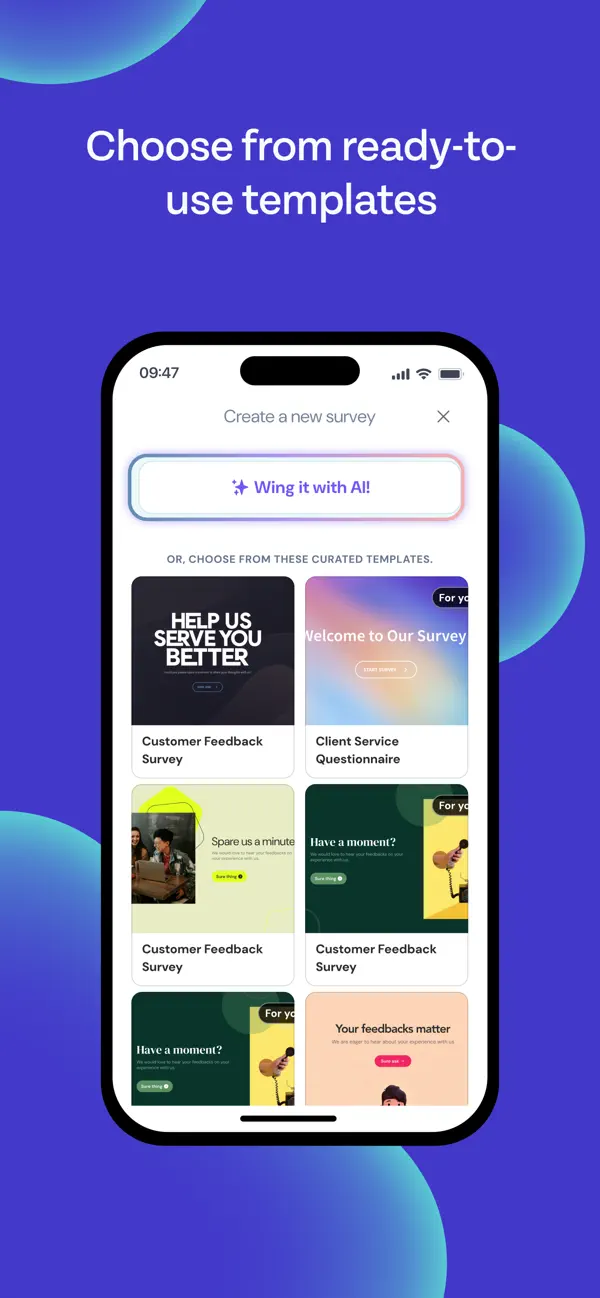 Screenshot #1 pour SurveySparrow Go