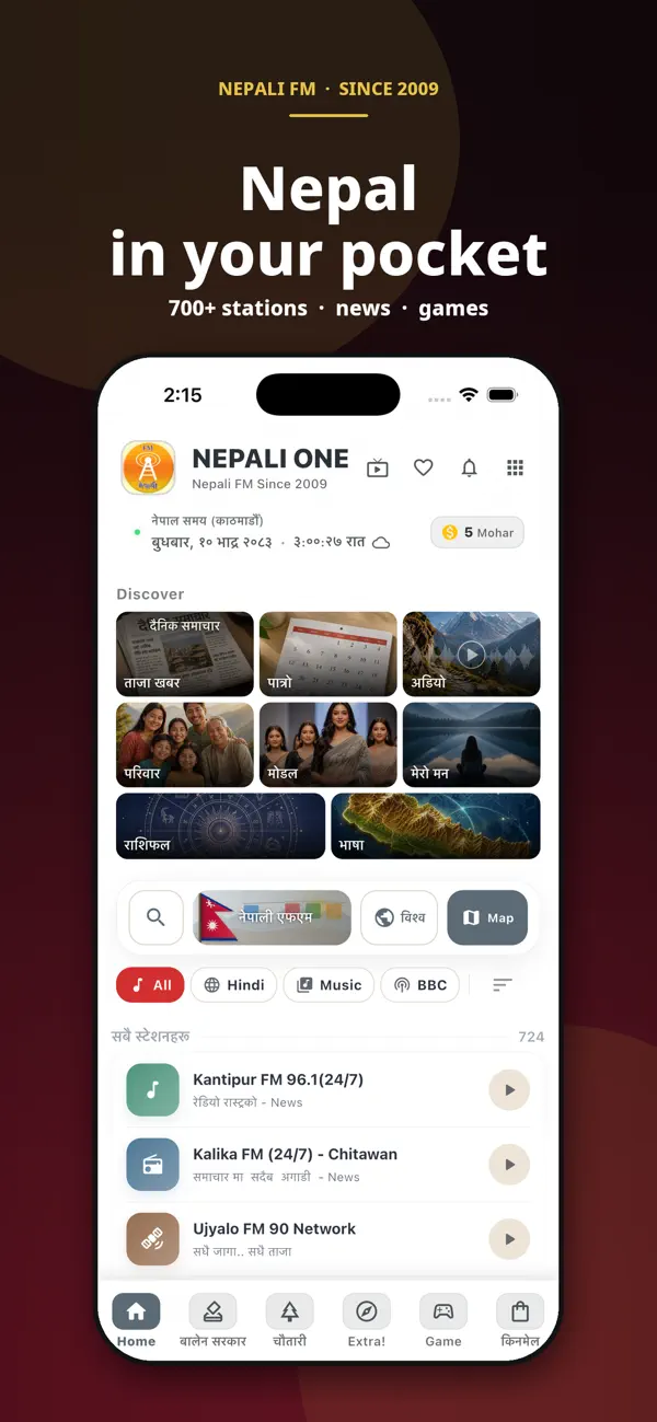 Screenshot #1 pour Nepali FM - Radio Video News