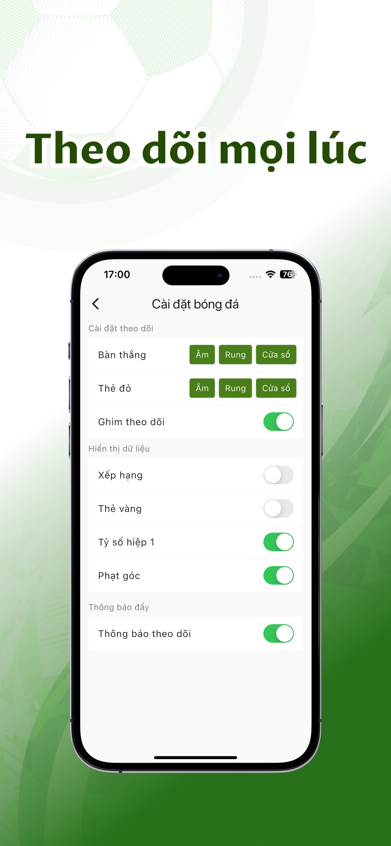 Bongdalu: Tỷ số Bóng đá screenshot 4