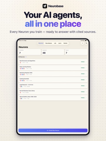 Neurobase AI Agent & Pipeline iPad screenshot