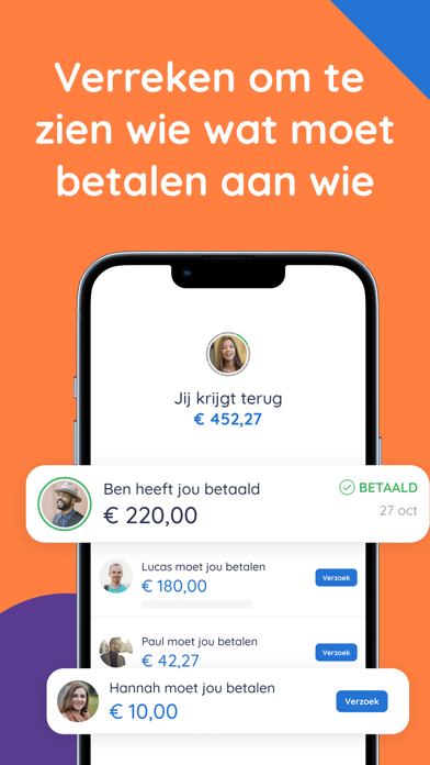 WieBetaaltWat - Splitser iPhone screenshot 5