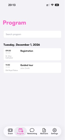 Confflow Events screenshot