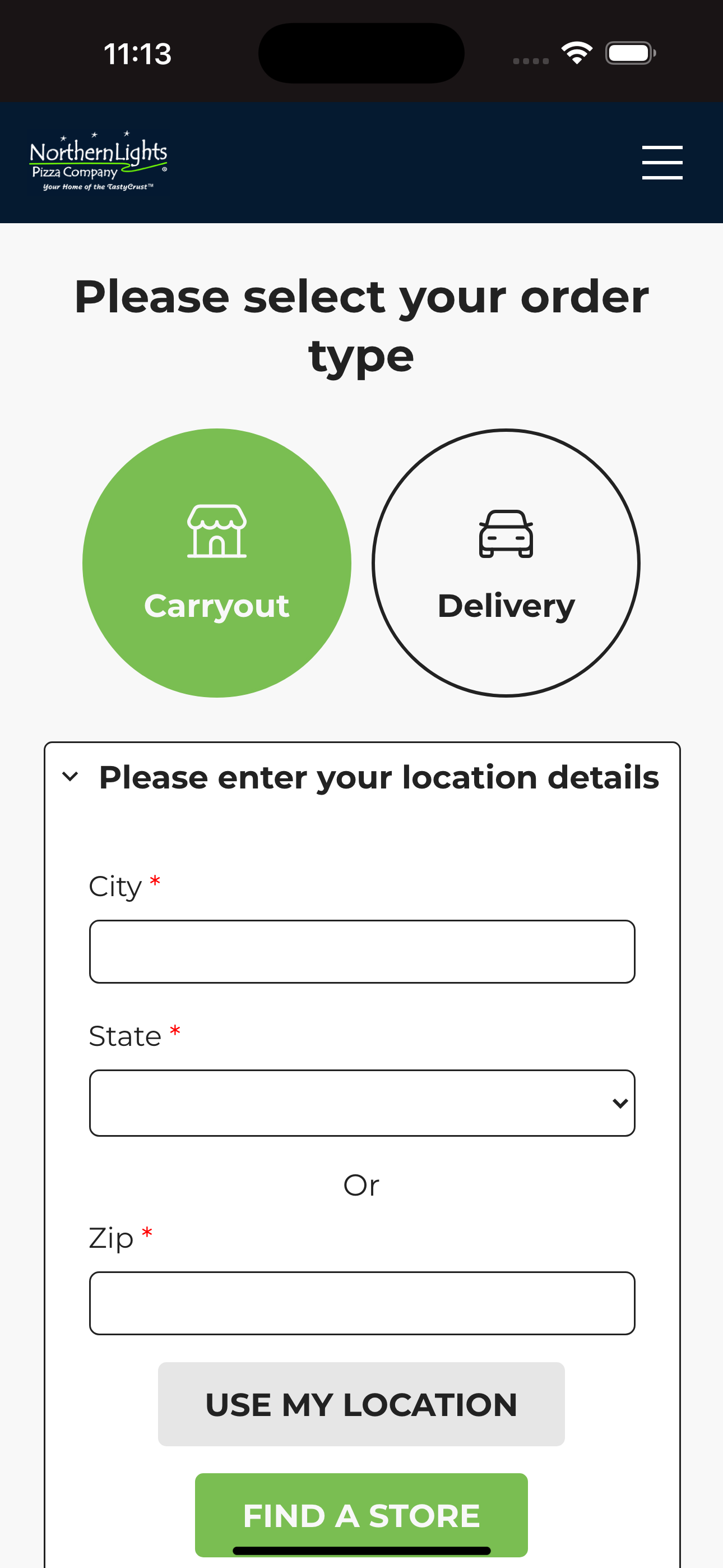 Northern Lights Pizza