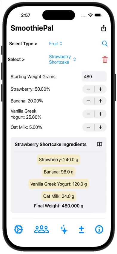 SmoothiePal screenshot 2