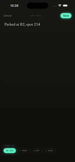OTN - One Time Note screenshot 2