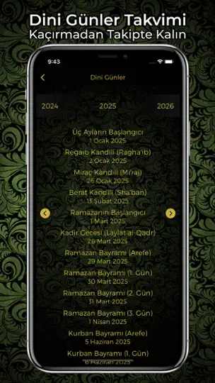 Namaz Vakti: Ezan Muslim Pro iPhone Ekran Görüntüsü 9