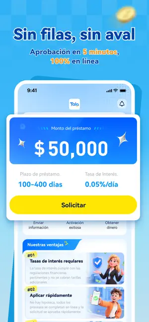 Tala: Préstamo de crédito iPhone screenshot 2