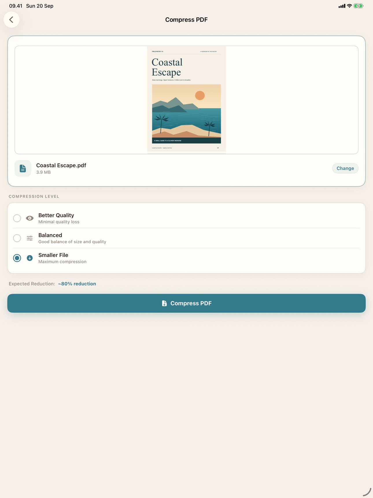 Screenshot 10 of PDF Compressor