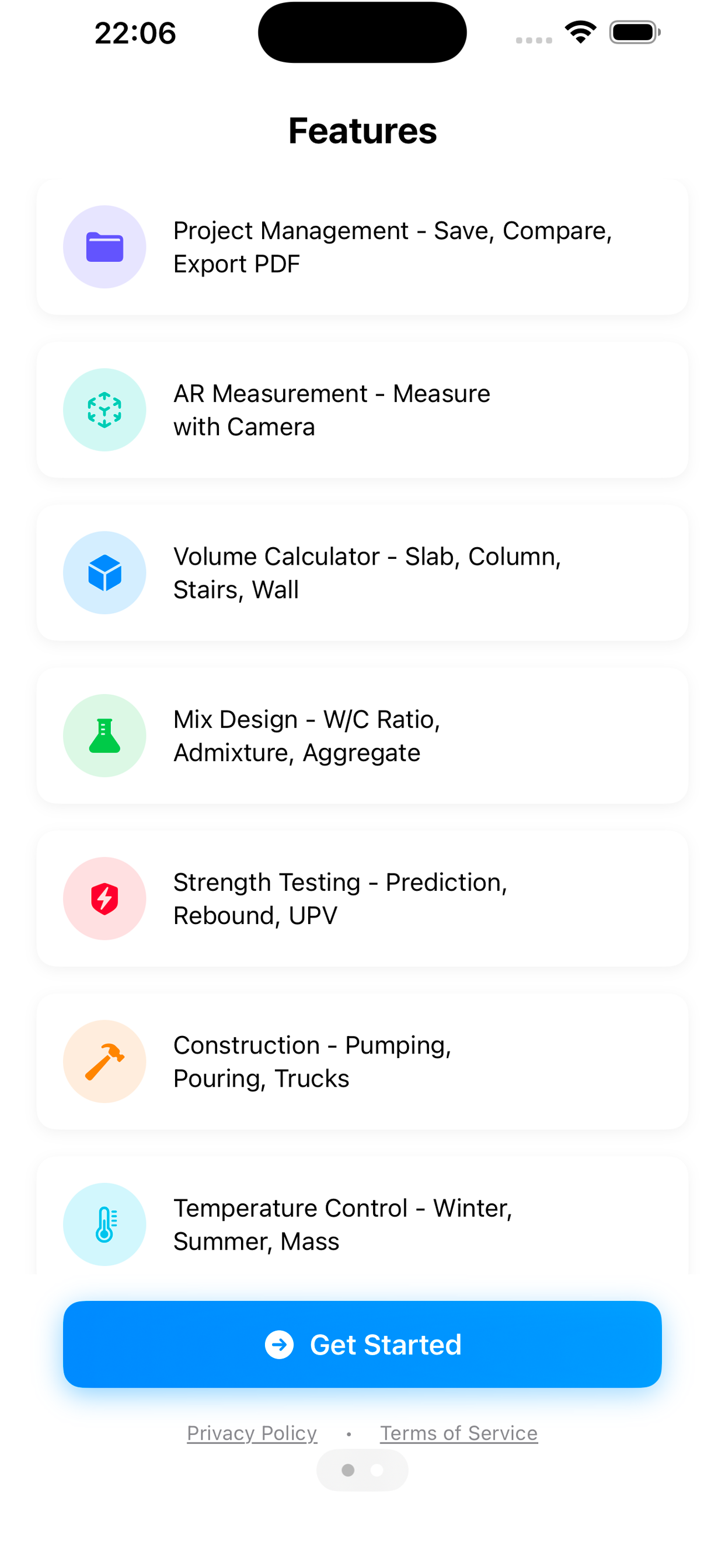 Concrete Mix & Cost Calculator screenshot 5