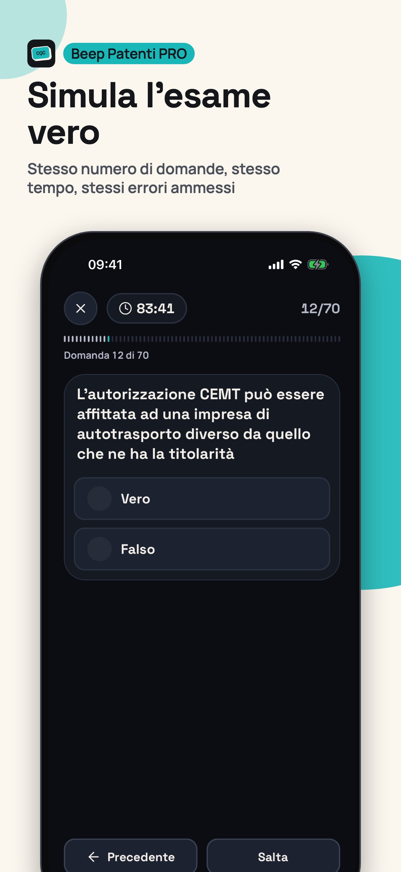Screenshot 2 of Beep - Quiz patenti superiori