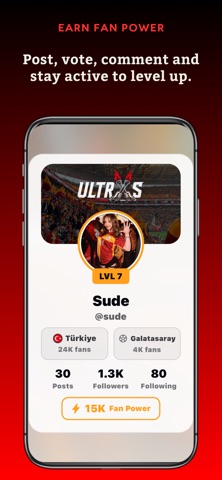 Ultras - Fan Social Media iPhone screenshot