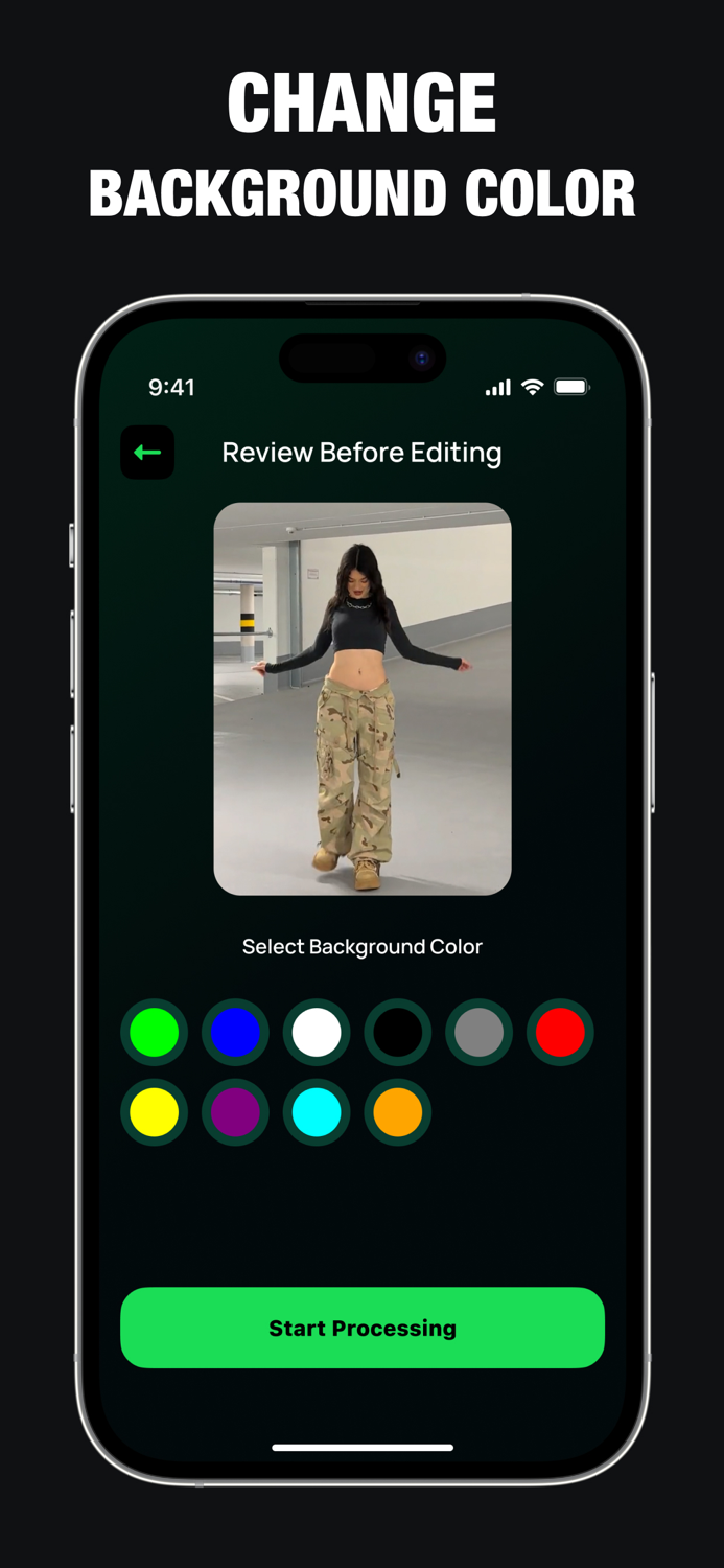 Removedor Fondo Video AI Verde