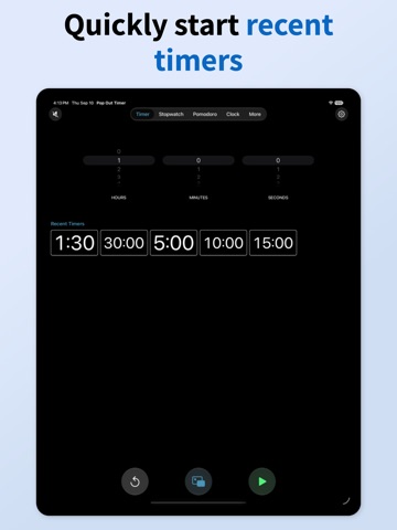 Pop Out Timer Stopwatch Clock Screenshot 4