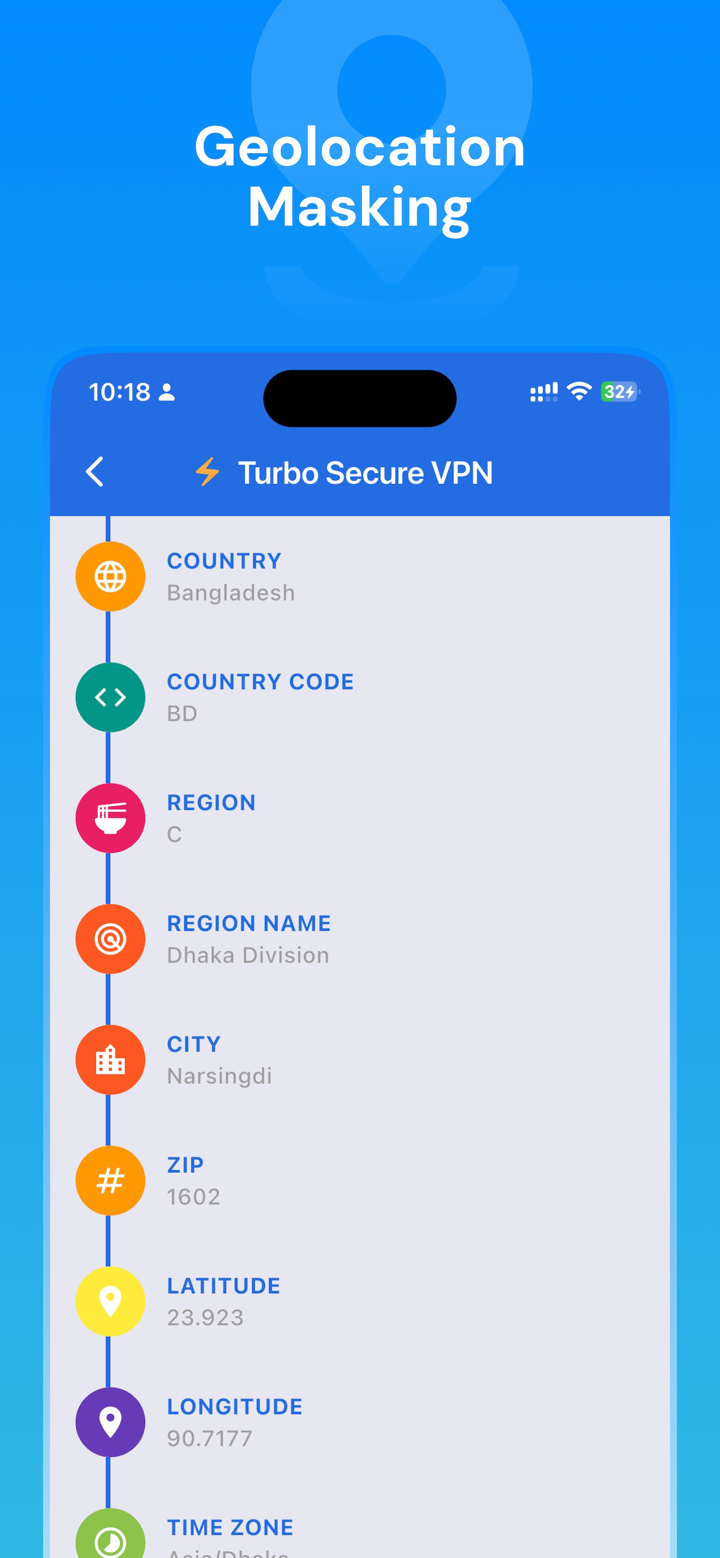 Turbo Secure VPN - Fast Proxy screenshot 3