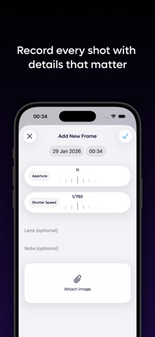 Rollio: Light Meter & Film Log screenshot
