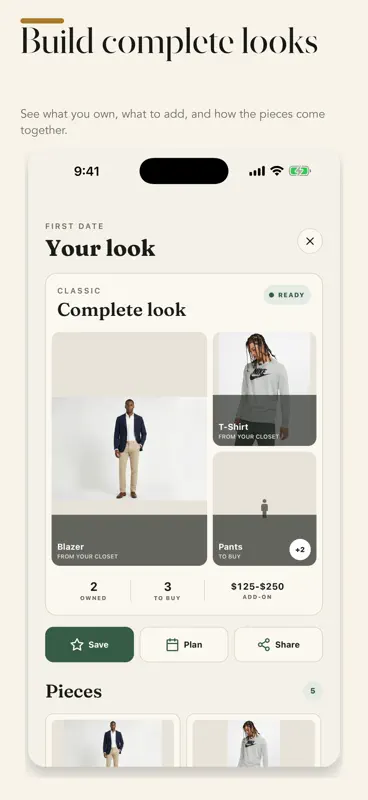 Men's Outfit Planner - Suited screenshot 2 of 6